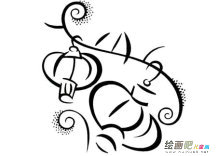 灯笼简笔画：灯笼与蜡烛