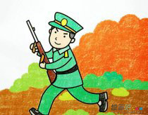 动漫人物简笔画：我是警察