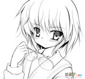 动漫铅笔画：追梦的女孩