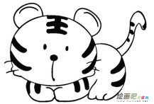 老虎简笔画：东北虎