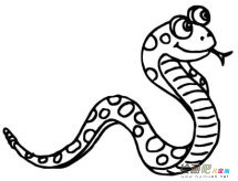 蛇的简笔画：蛇