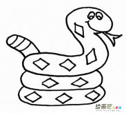 蛇的简笔画：蛇与人类