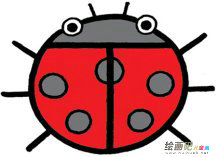 七星瓢虫简笔画：可爱的七星瓢虫