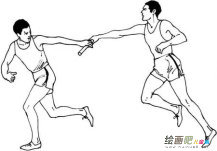 体育运动简笔画：热爱祖国从体育锻炼做起