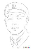 雷锋简笔画：雷锋心，中国魂