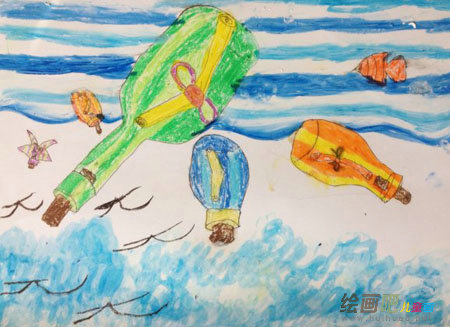 蜡笔画