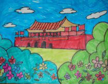 庆国庆儿童画：国庆节趣事