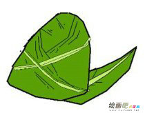 粽子简笔画：我学会了包粽子