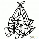 粽子简笔画：端午节的习俗