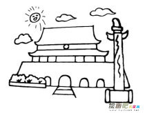 天安门简笔画：天安门神游记