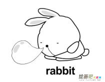 兔子简笔画：兔子的耳朵