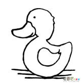 小鸭子简笔画：美丽的鸭子