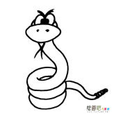 蛇的简笔画：蛇