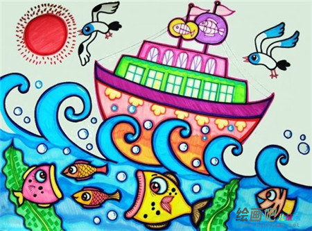 庆六一儿童画：六月来了