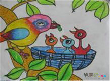 教师节儿童画：春蚕