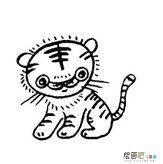 老虎简笔画：小老虎简笔画