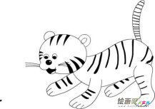 老虎简笔画：幼儿简笔画老虎