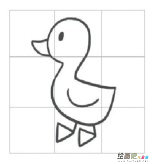 小鸭子简笔画：小鸭子的画法
