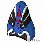 脸谱简笔画：京剧脸谱