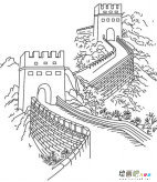 长城简笔画：万里长城