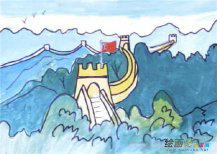 长城简笔画：长城简笔画图片