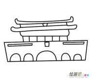 天安门简笔画：天安门简笔画教程