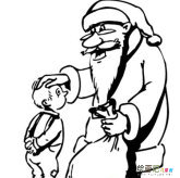 圣诞老人简笔画：圣诞老婆婆