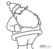 圣诞老人简笔画：圣诞父亲
