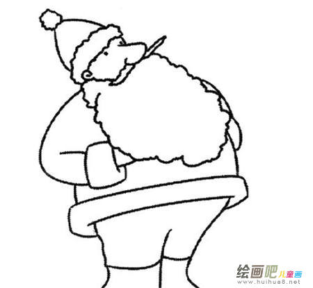 圣诞老人简笔画：圣诞父亲