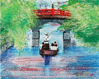 蜡笔画：桥