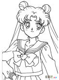 动漫人物简笔画：少女漫画