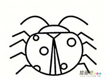 七星瓢虫简笔画：活农药