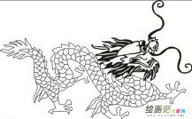 龙的简笔画：霸王龙
