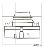 天安门简笔画：天安门