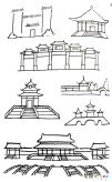 天安门简笔画：中华古代文明