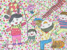 庆元旦儿童画：元旦趣事