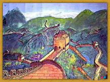 长城简笔画：登八达岭