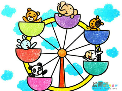 蜡笔画