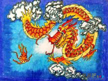 龙的简笔画：时代的龙