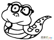 蛇的简笔画：鹰与蛇