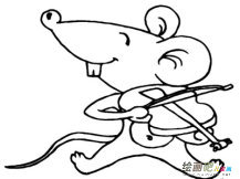 小老鼠简笔画：给小白鼠洗澡