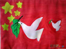 和平鸽简笔画：和平，和平鸽