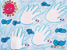 和平鸽简笔画：谁更热爱和平