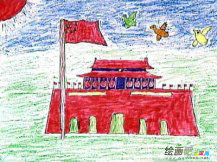 天安门简笔画：游玩北京天安门