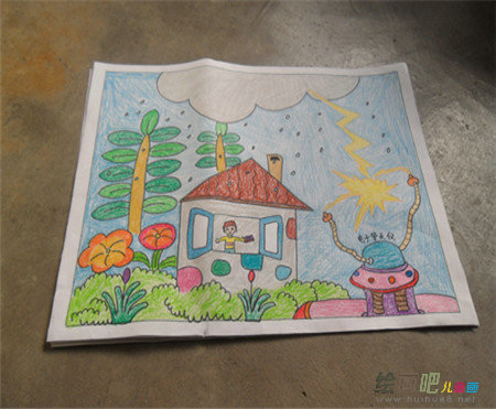 儿童科幻画：小学生儿童科幻画