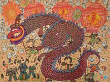庆元旦儿童画：新的一年