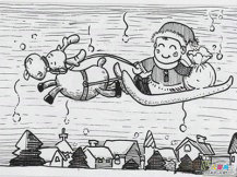 圣诞老人简笔画：我想当圣诞老人