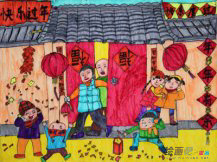 春节儿童画：春节