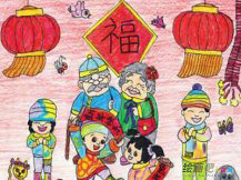 春节儿童画：佛山的春节
