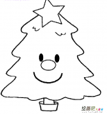 圣诞树简笔画：传说圣诞树